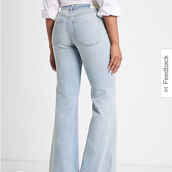 70’s Mid Rise Flare Jeans Light Wash sz 2R - Picture 6 of 9